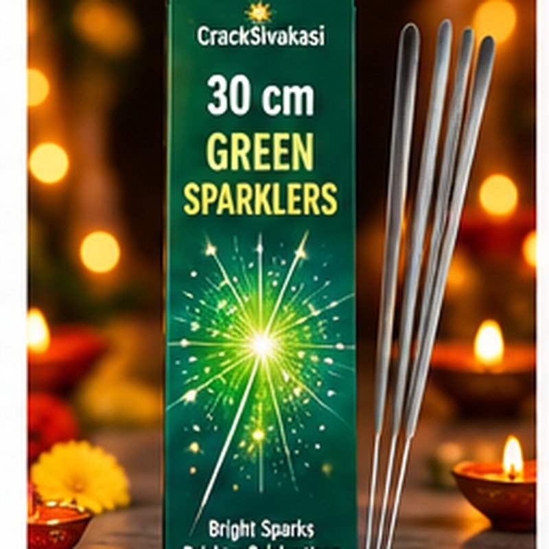 30CM GREEN SPARKLERS